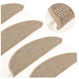 Samoljepljivi otirači za stepenice 15 kom 56x17x3 cm tamnobež | shoptok.hr