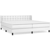 The Living Store Box spring postelja z vzmetnico bela 200x200 cm umetno usnje - Box Spring Postelja, (21521635) | Shoptok.si