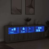  Komoda z LED lučkami siva sonoma 202x37x67 cm | Shoptok.si