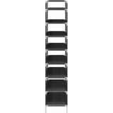  Stalak za cipele s 8 polica od metala i netkane tkanine crni | shoptok.hr