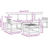  Set vanjskih sofa 5 kom. Prirodna i bež | shoptok.hr