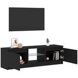 TV ormarić s LED svjetlima crni hrast 120x30x36 cm inženjerski drvo | shoptok.hr