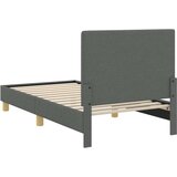  Otroški posteljni okvir z vznožjem Temno siva 80 x 160 cm blago, (5000104583) | Shoptok.si