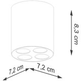  Stropna svetilka ZOE bela LED, (21347863) | Shoptok.si