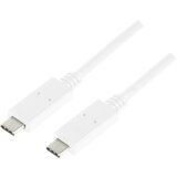 Logilink USB kabel USB 3.2 gen. 1 (USB 3.0) USB-C® vtič\, USB-C® vtič 0.50 m bela CU0130, (20416456) | Shoptok.si