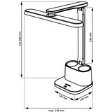  LED prigušiva dodirna stona lampa BARI LED/6W/230V crna | Eponuda.com
