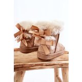 Boto Children's Insulated Snow Boots With Bows Light beige Funky | ePonuda.com