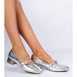 Gemre Silver elegant pumps decorated with rhinestones Elifat | ePonuda.com