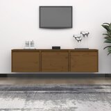 TV ormarići 3 kom smeđa boja meda od masivne borovine | shoptok.hr