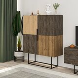 Marckeric Smeđi/u prirodnoj boji ormarić u dekoru hrasta 100x130 cm Titan – | shoptok.hr