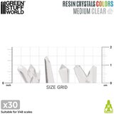 Green Stuff World Clear Resin Crystals Medium | Providni smolasti kristali srednji 9–16mm (30 kom) | Eponuda.com
