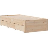  s regalom za knjige bez madraca 75x190 cm borovina | shoptok.hr