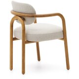 Kave Home Rjav/kremno bel jedilni stol Melqui – | Shoptok.si