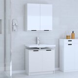 vidaXL 2-dijelni set kupaonskih ormarića bijeli od konstruiranog drva | shoptok.hr