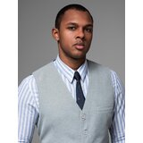 Ombre Fitted structured men's vest with patch pockets - grey melange | shoptok.hr