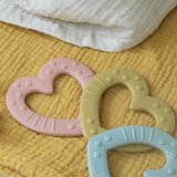 Bibs Baby Bitie Heart grickalica za bebe Peach 1 kom | shoptok.hr