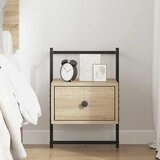  Noćni ormarić zidni boja hrasta 35x30x51 cm konstruirano drvo | Eponuda.com