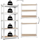  Stalak za pohranu 180x90x40 cm pocinčani čelik, 5 polica, kapacitet 875 kg ModernHome | shoptok.hr
