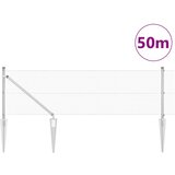 vidaXL varjena žična ograja s 13 koničnimi stebri 0.4x50 m pocinkano jeklo | Shoptok.si