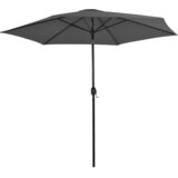 vidaXL Zunanji senčnik s kovinskim drogom 300 cm antracitne barve | Shoptok.si