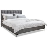 Miuform Siva oblazinjena zakonska postelja z letvenim dnom 180x200 cm Eve – | Shoptok.si