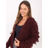 RUE PARIS Sweater-MI-SW-1308.21-burgundy | Shoptok.si