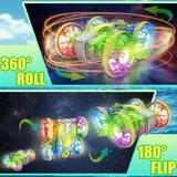 RC amfibijsko vozilo na daljinsko upravljanje C086 2.4Gh 6 kanala RGB narandžasto