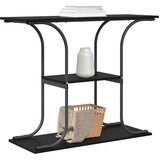 Konzolna stolica s policom Crni hrast 101 x 35 x 80,5 cm | shoptok.hr