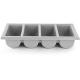  Pladenj za Jedilni Pribor, 4 Delni, 530x325x100mm | Shoptok.si