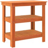  Radni stol Vosak smeđa 78,5 x 50 x 80 cm Čvrsto borovo drvo | shoptok.hr