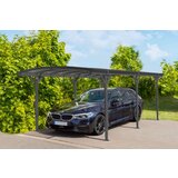 WESTMANN aluminijska nadstrešnica za automobile s okruglim lukom Stockholm 17 m2 (3x6 m) | BRANDED IN GERMANY | shoptok.hr