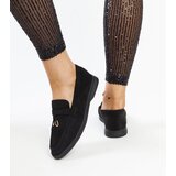 Gemre Black moccasins with a metal pendant Fiorano | shoptok.hr