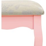 vidaXL Toaletni stolić sa stolcem rozi 65x36x128 cm paulovnija i MDF | shoptok.hr