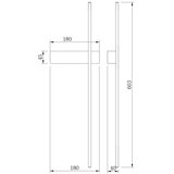 Zuma line W4100-60BK - led zidna svetiljka arco LED/8W/230V cct crna | Eponuda.com