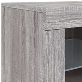  Komoda s LED svjetlima boja sivog hrasta 283x37x67 cm | shoptok.hr