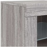  Komoda z LED lučkami siva sonoma 283x37x67 cm | Shoptok.si