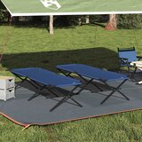  Sklopivi kamperski krevet 2 pcs Plava 210 x 80 x 46 cm | shoptok.hr