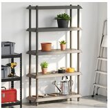 vidaXL Jedinca za police 5 razina 100 x 40 x 177 cm PP Svjetlosiva - Svjetlosiva 5 nivoa | shoptok.hr
