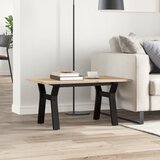 Stolić za kavu Y-oblika 80x50x40 cm borovina i čelik | shoptok.hr