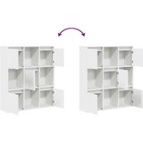 vidaXL Knjižna omara bela 89x24x101,5 cm inženirski les | Shoptok.si
