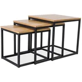 Set stolića TRIO - prirodni furnir