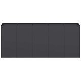  Sadilica crna 200x40x80 cm od hladno valjanog čelika | shoptok.hr