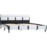 V Okvir za krevet od umjetne kože LED bijeli 120 x 200 cm | Eponuda.com