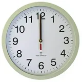 Stenska ura Orologio (radijsko vodena, premer: 30 cm, belo srebrne barve)