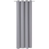  Zavjesa za Zamračivanje s Metalnim Prstenovima 270x245 cm Siva | shoptok.hr