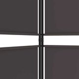 Sobna pregrada s 5 panela smeđa 250x180 cm od tkanine | shoptok.hr