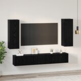vidaXL Komplet TV omaric 5 pcs Črni hrast Srednja 30.5 x 30 x 90 cm | Shoptok.si