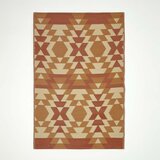HOMESCAPES Anya Aztec Orange Outdoor Rug, 120x180 cm, (20744785) | Shoptok.si