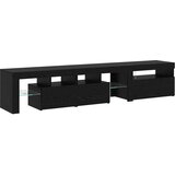 TV ormar 2 pcs Crni hrast 200 x 36,5 x 40 cm Konstruirano drvo | shoptok.hr