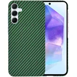 Zaštitna maska s karbonskim uzorkom za Samsung Galaxy A55 - Zelena